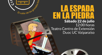 Película “La Espada y la Piedra” será exhibida durante el mediodía de este sábado en el Centro de Extensión de Duoc UC Sede Valparaíso