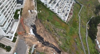 Agua depositada sobre la duna habría causado nuevo deslizamiento en socavón de Reñaca