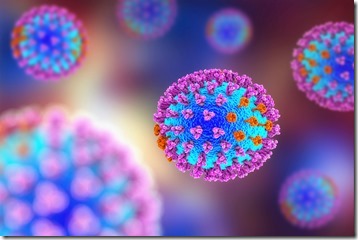 Influenza viruses illustration
