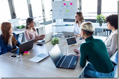 Businesswomen during meeting in an office