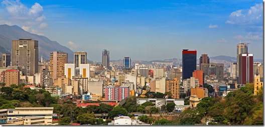 CARACAS, VENEZUELA-MAY 10: Skyline of downtown Caracas on May 10, 2013. Caracas is the capital and largest city of Venezuela and its metropolitan area has an estimated population of 3,055,000.